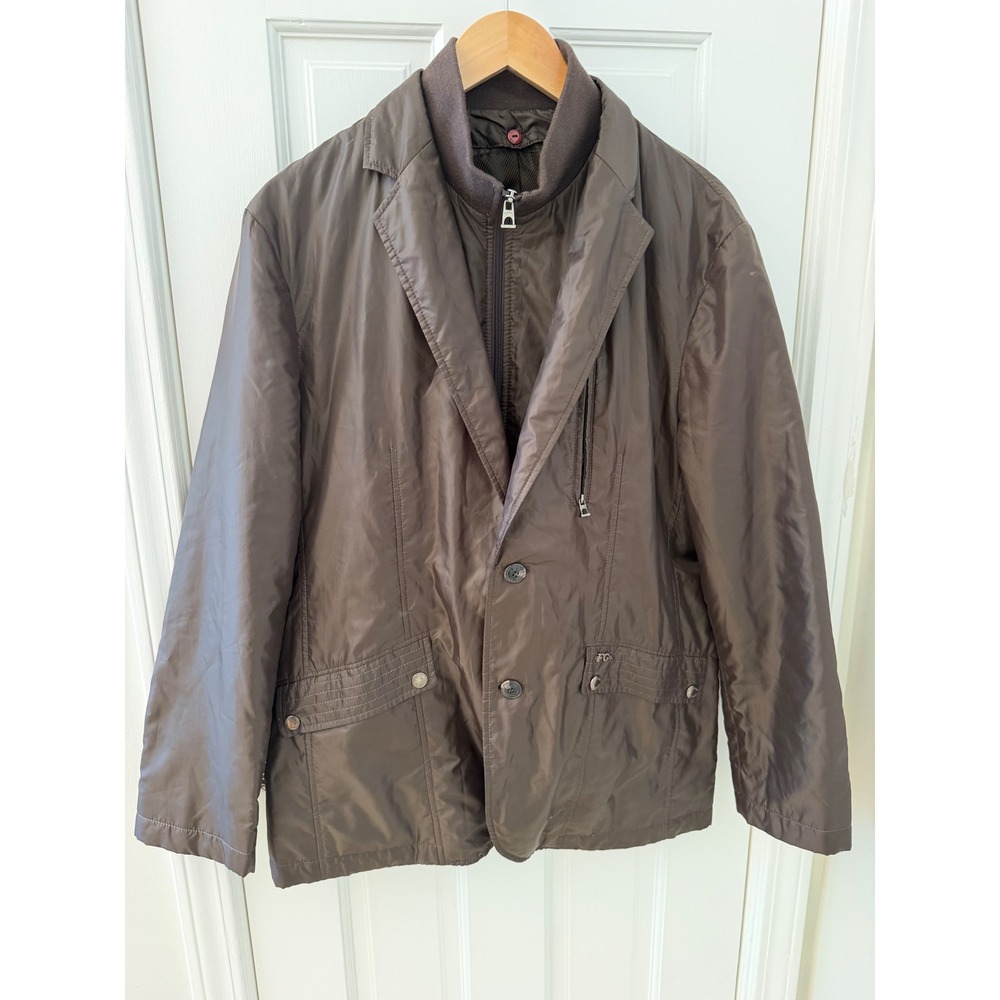 Fantom Golf Thinsulate Insulated Blazer Jacket Brown Large Gorpcore
